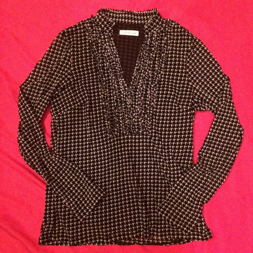 Women's Coldwater Creek Black and White Blouse